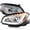 Chrome Housing Clear Lens, variant on Spec-D Tuning Chrome LED Tube Projector Headlights Compatible with 2008-2012 Chevy Malibu LS / LT / LTZ, 2008-2010 Chevy Malibu Hybrid, Left + Right Pair Headlamps Assembly