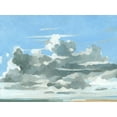 thumbnail image 2 of Caroline, Emma 24x19 Gold Ornate Wood Framed with Double Matting Museum Art Print Titled - Oceanic Clouds III, 2 of 4