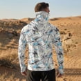 thumbnail image 4 of Performance Compression Hoodies for Men, UPF 50+ UV Sun Protection Long Sleeve Shirts with Face Cover for Summer Outdoor Activities, 4 of 6