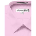 thumbnail image 6 of GIOVANNI UOMO Men's Traditional Fit Solid Color Dress Shirt Tan 17.5 32/33, 6 of 10
