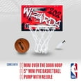 thumbnail image 2 of Franklin Sports NBA Washington Wizards Over the Door Basketball Hoop - Kids Indoor Basketball Hoop with Mini Basketball - NBA Fan Shop Mini Hoop for Bedroom + Office - Over the Door Mini Hoop Set, 2 of 13