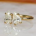 thumbnail image 6 of SOLITAIRE JEWELS 2CT Pear Two Stone Toi Et Moi Moissanite Engagement Ring In 14K Yellow Gold, 6 of 7