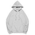 thumbnail image 4 of Oversized Hoodies for Women Pullover Aesthetic Sweatshirts Fall Outfits Tops (Silver M), 4 of 4