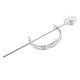 thumbnail image 1 of Pinza para hacer moños Hugo Perla Hair Stick Boho Plata, 1 of 7