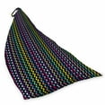 thumbnail image 2 of Abstract Lounger Chair Bag, Curved Stripes with Rainbow Colors on a Dark Toned Background Modern Art Design, High Capacity Storage with Handle Container, Lounger Size, Multicolor, by Ambesonne, 2 of 5