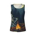 thumbnail image 4 of Lsque Moonlit Skeleton Campfire Printed Workout Tank Tops for Women, Athletic Sports Tank Tops, Compression Sleeveless Dry Fit Shirts,Sleeveless Yoga Shirt-X-Large, 4 of 9