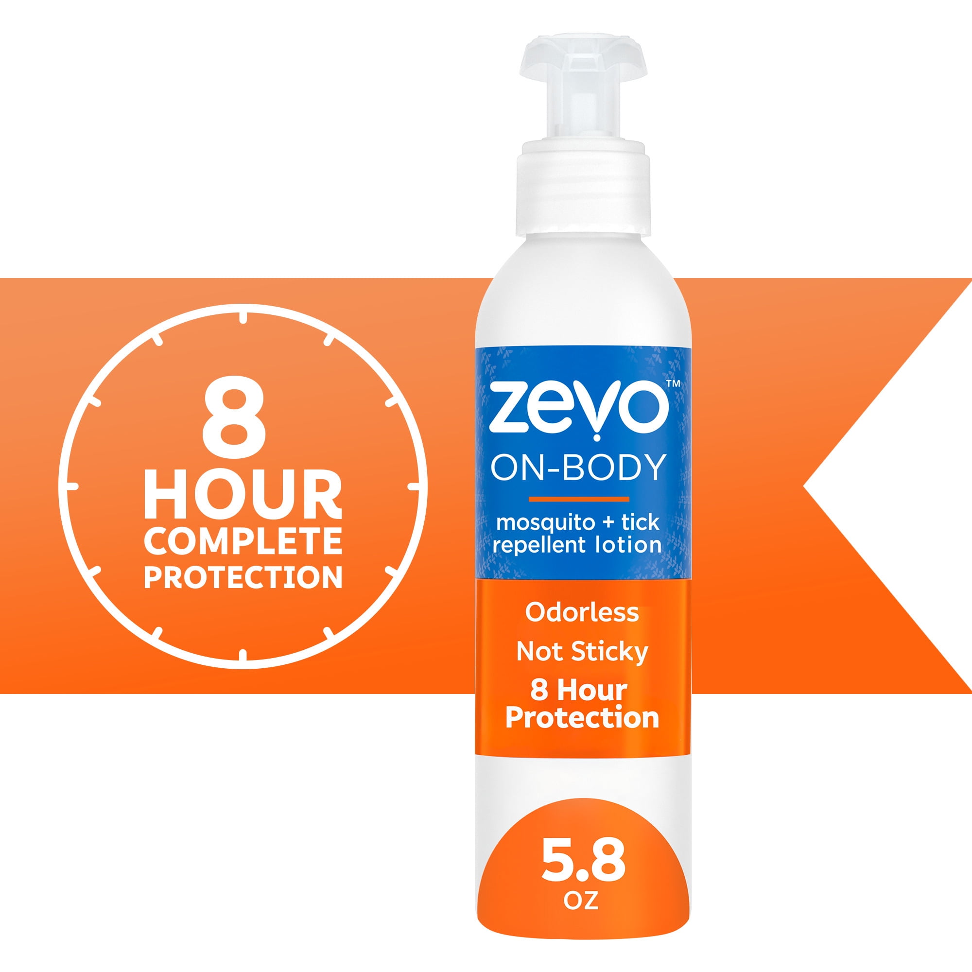 Zevo Mosquito and Tick Repellent Lotion 5.8oz odorless protection