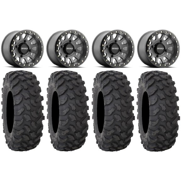 Method 401 Bdlk 15" Wheels Ti 37" XTR370 Tires Sportsman RZR Ranger