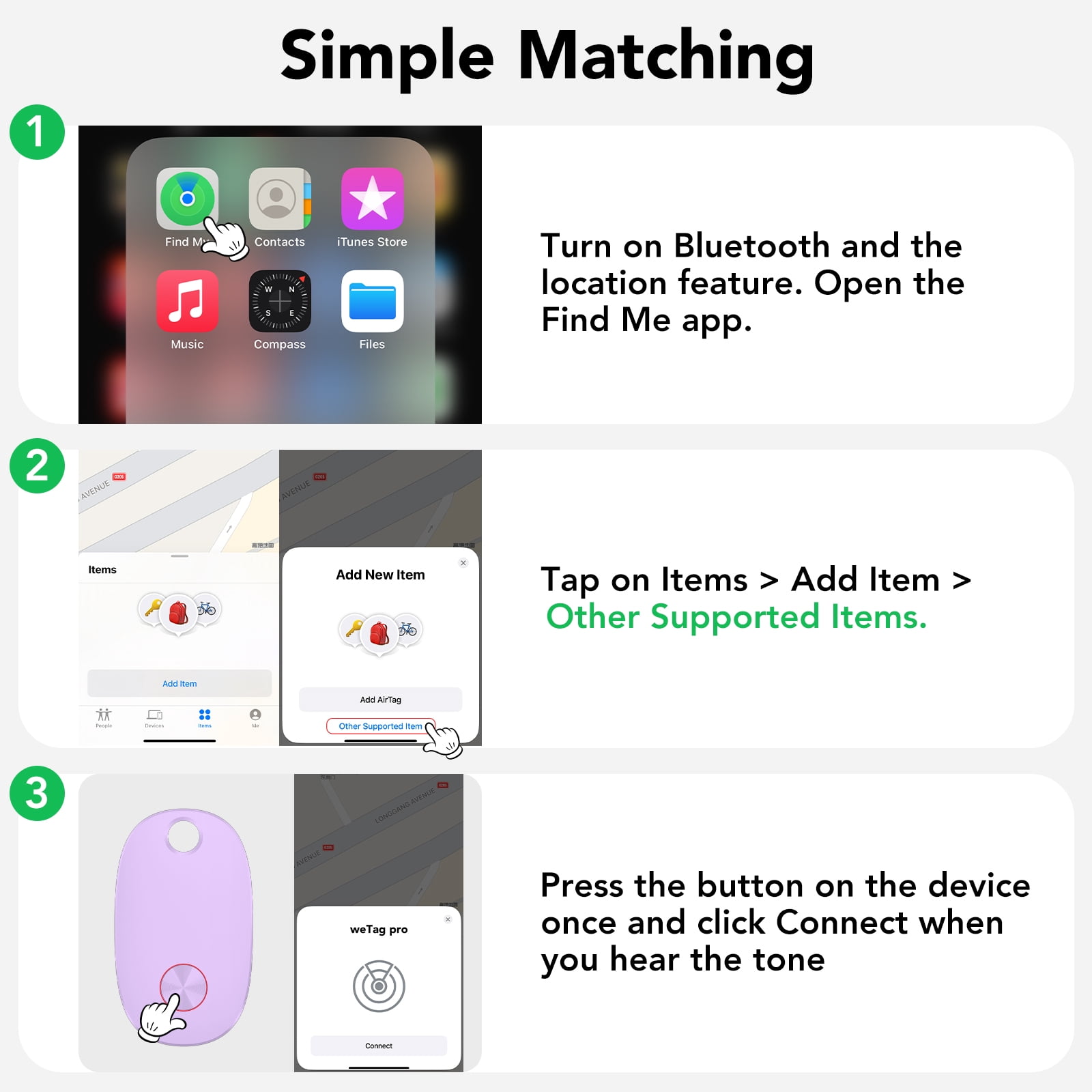 Bluetooth Tracker 4 Packs, Item Locator Works with Find My APP(iOS Only), Smart Tag for Keys/Luggage/Wallets/Suitcases, Keys Finder Replaceable Battery, IP67 Waterproof Locator Colorful, FCC Approved