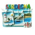 thumbnail image 1 of Imán para nevera Sardinia Beach 3D, resina, recuerdo, 6,8 x 5,3 cm, 1 of 3