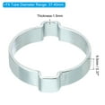 thumbnail image 2 of Uxcell 10 Pack 37-40mm Double Ear Hose Clamp, Galvanized Steel Crimp Rings, 2 of 6