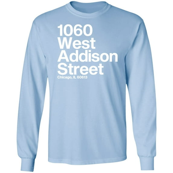1060 W. Addison Street Long Sleeve T-Shirt by ThirtyFive55
