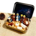 thumbnail image 4 of Hearth & Gear Mini In A Portable Pocket Birth Of Ornament Pocket Scene With Holy Family Sheep And Figurines For Home Desk Shelf Dec, 4 of 6