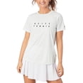 thumbnail image 1 of Playera Asics Mujer Dama Court Graphic Blanco Tennis verde XS, 1 of 5