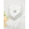 thumbnail image 5 of Long Sleeve Button Down Shirts for Men Vintage- Spring Fall V-Neck Casual Button Up Shirt Men White XXL, 5 of 6