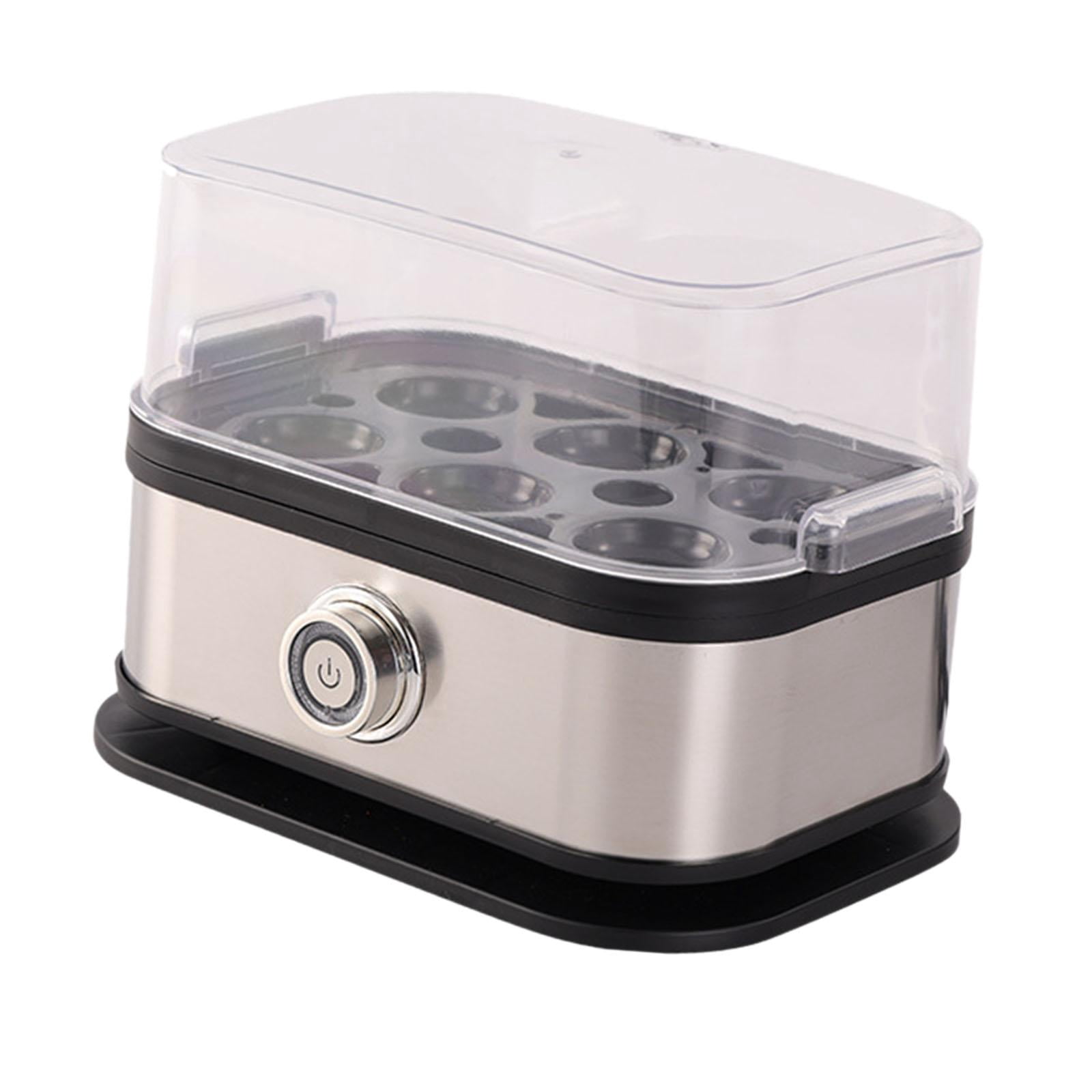 Fiocias Egg Cooker US Plugs Compact Portable Kitchen Steamer for Office Home Cooking