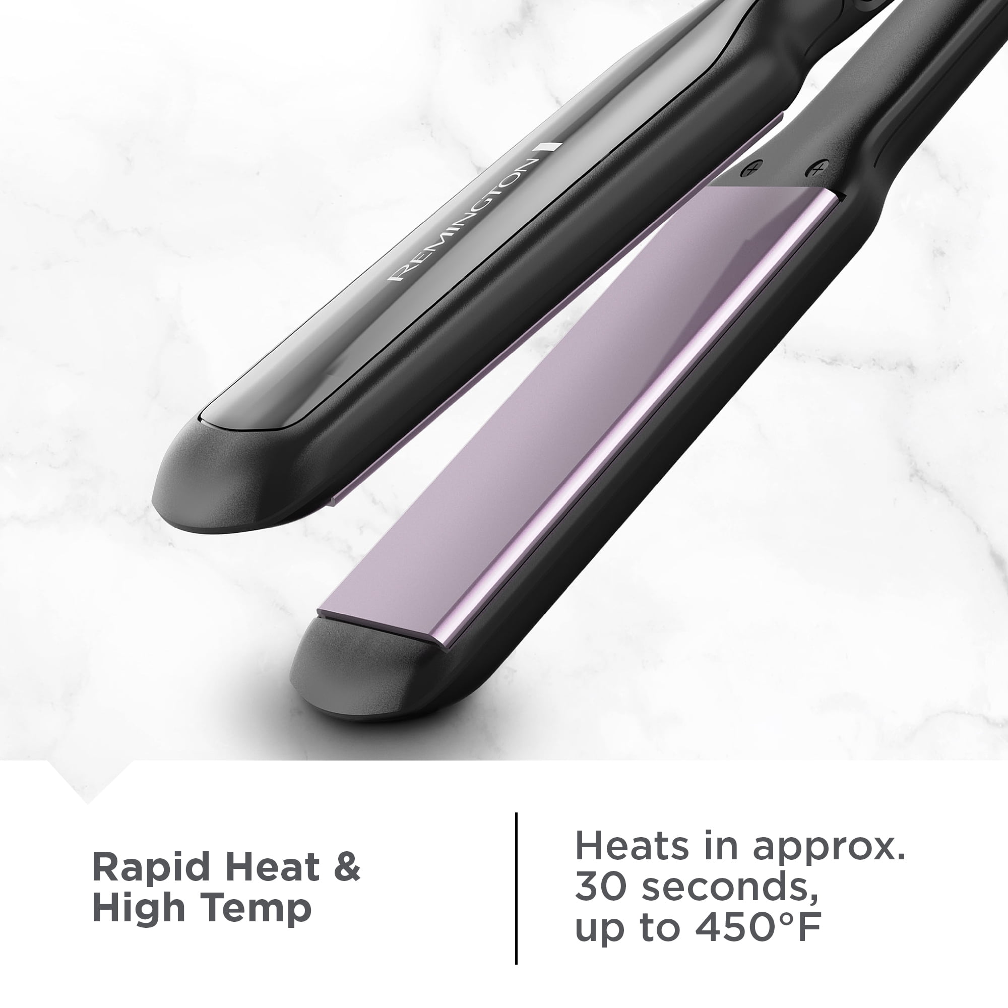 Remington 1 3/4" Titanium Flat Iron Hair Straightener, Anti-Static Technology