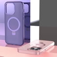 thumbnail image 2 of Compatible with iPhone 15 Pro Max Case with Ring Stand 180° Rotatable Magnetic Kickstand Invisible Holder Frosted Translucent Fashion Luxury Protection Shockproof Case for Women Girls Man, 2 of 10