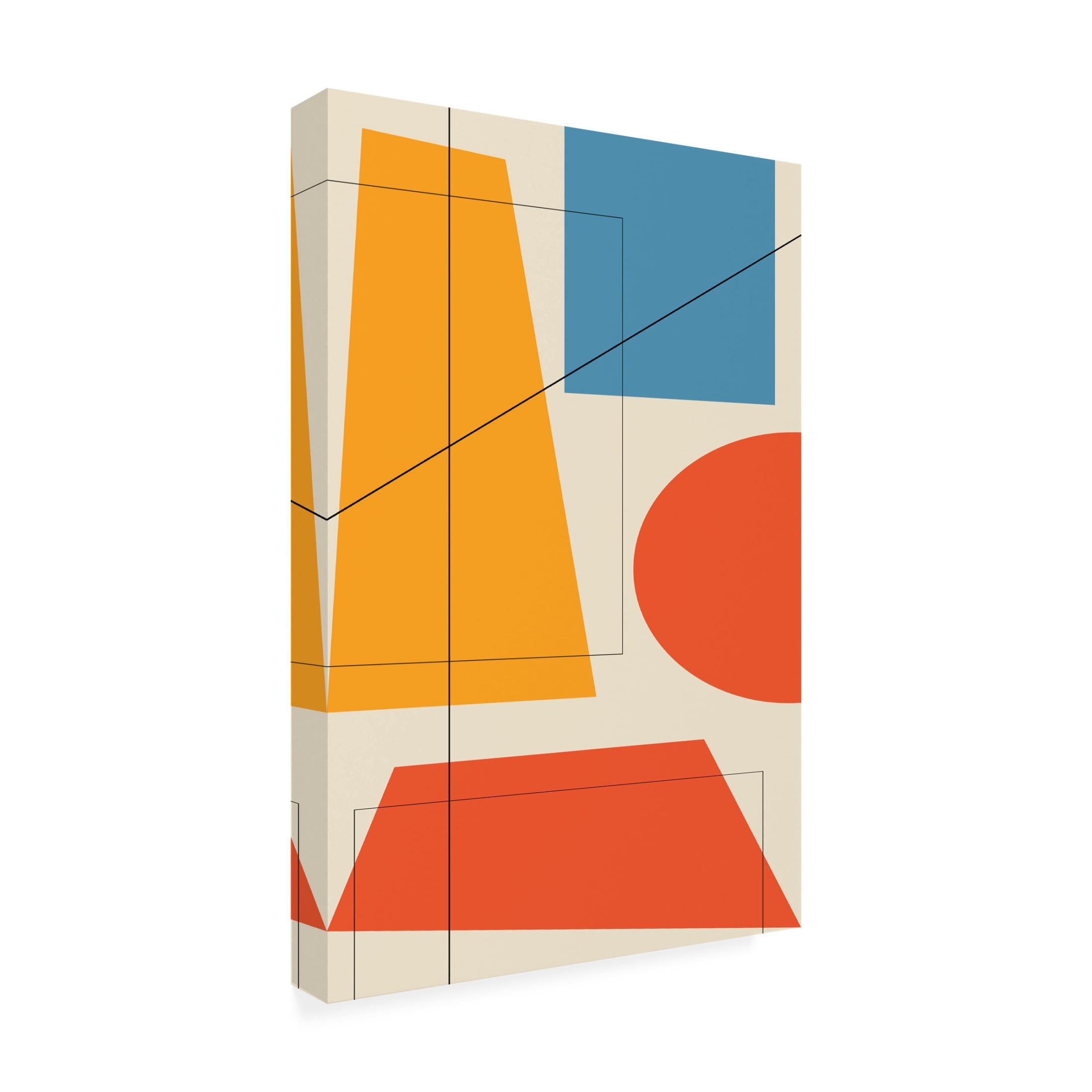 Trademark Fine Art Oju Design Geometric 5 Canvas Wall Art