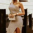 thumbnail image 4 of KaLI_store Formal Dress Women's Elegant Bridesmaid Dresses Long Sleeves Formal Evening Gown Party Dress Gold,XL, 4 of 4