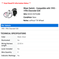 thumbnail image 2 of Wiper Switch - Compatible with 1993 - 1996 Chevy G30 1994 1995, 2 of 2