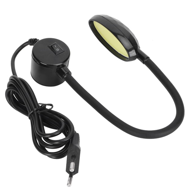 COB 8W Luz para máquina de coser Lámpara de cuello de cisne 48LED con base magnética Enchufe europeo AC/DC85-265V