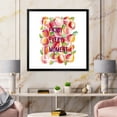 thumbnail image 3 of Designart 'Enjoy Every Moment Over Colorful Flowers' Traditional Framed Art Print, 3 of 4