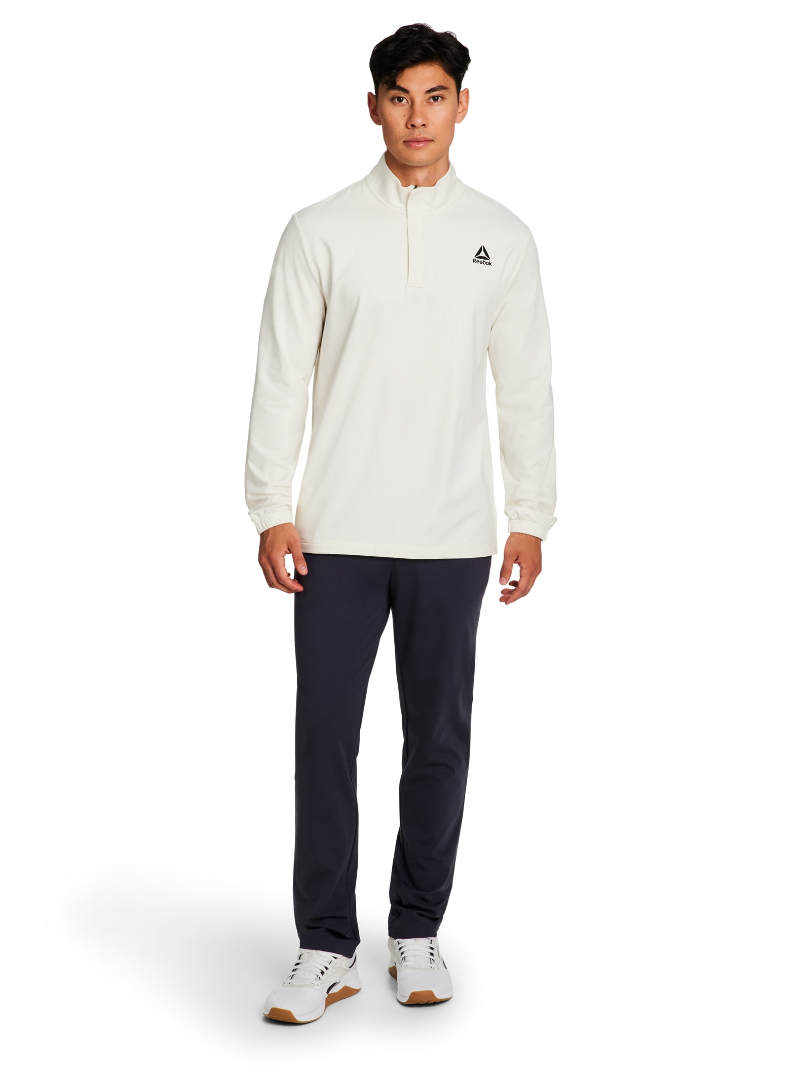 Reebok Men's and Big Men's Active Refined Quarter Zip Pullover, Sizes S-3XL