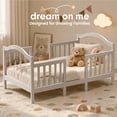thumbnail image 5 of Dream On Me Rosie 3-in-1 Convertible Toddler Bed with Guardrails, Grey, 5 of 22