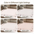 thumbnail image 7 of ODIKA 4'x6' Washable Area Rug Stain Resistant, Low Pile, Easy Care Pink Mini Plaid Throw Motifs Feline Inspired Tapete Rosa Dorm for Room, Small Living, 7 of 7