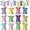 36PCS, variant on Dalrosia Easter Wooden Hanging Decor 12 Color Rabbit Embellishments for Tree Wood Bunny Tags Rabbit Shape Cutouts with String for Party Wall Gift