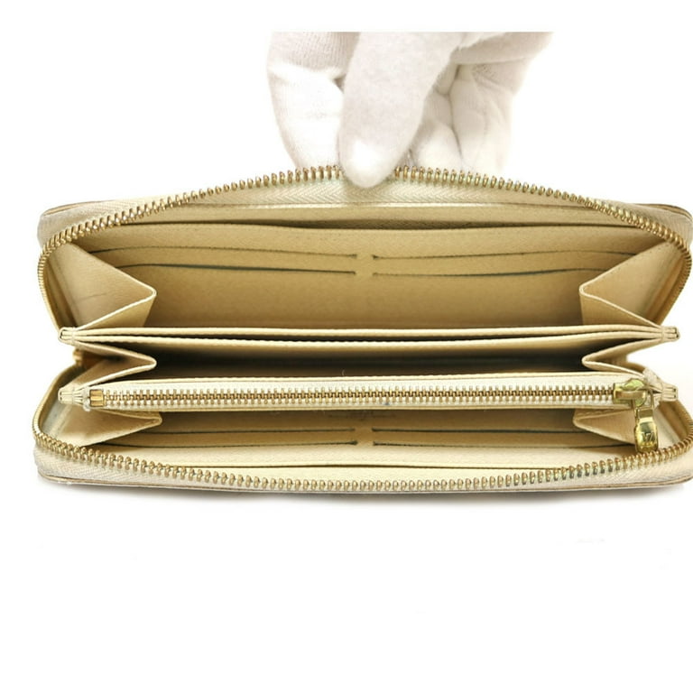 Louis Vuitton Damier Azur Zippy Long Wallet White