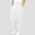thumbnail image 6 of NIEWTR Mens Casual Joggers Pants - Cotton Drawstring Chino Cargo Pants Hiking Outdoor Twill Track Jogging SweatPants (S,Z03-White), 6 of 9