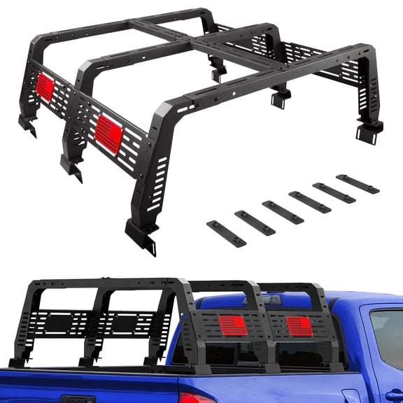 POFENZE Truck Bed Rack for Full Size Trucks 22.5" High Overland Truck Rack With Bed Rails  for Toyota Tacoma 2005-2025, Tundra 2014-2025