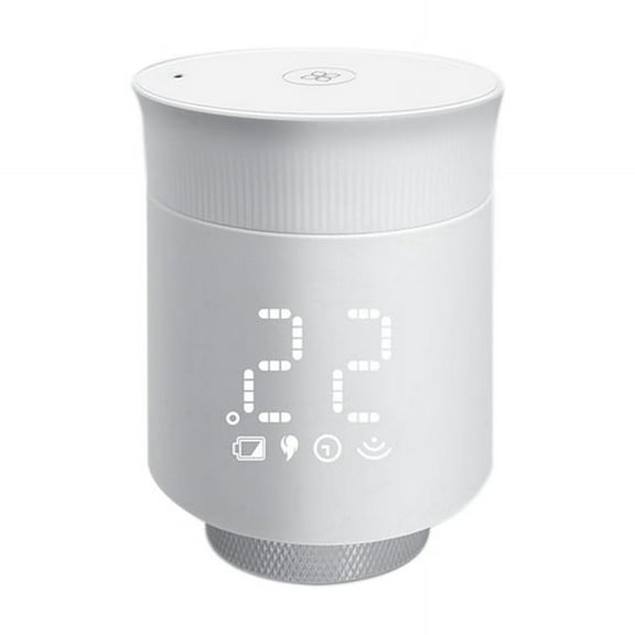 Smart Radiator Thermostat, Programmable Temperature Controller Valve, Works with Alexa, TRV Thermostatic Radiator Valve,1 set of radiator temperature controller,White