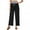 Black, variant on Wide Leg Sweatpants Women Petite Comfy Print Pajama Stretch Drawstring Palazzo Lounge Wide Leg Pants