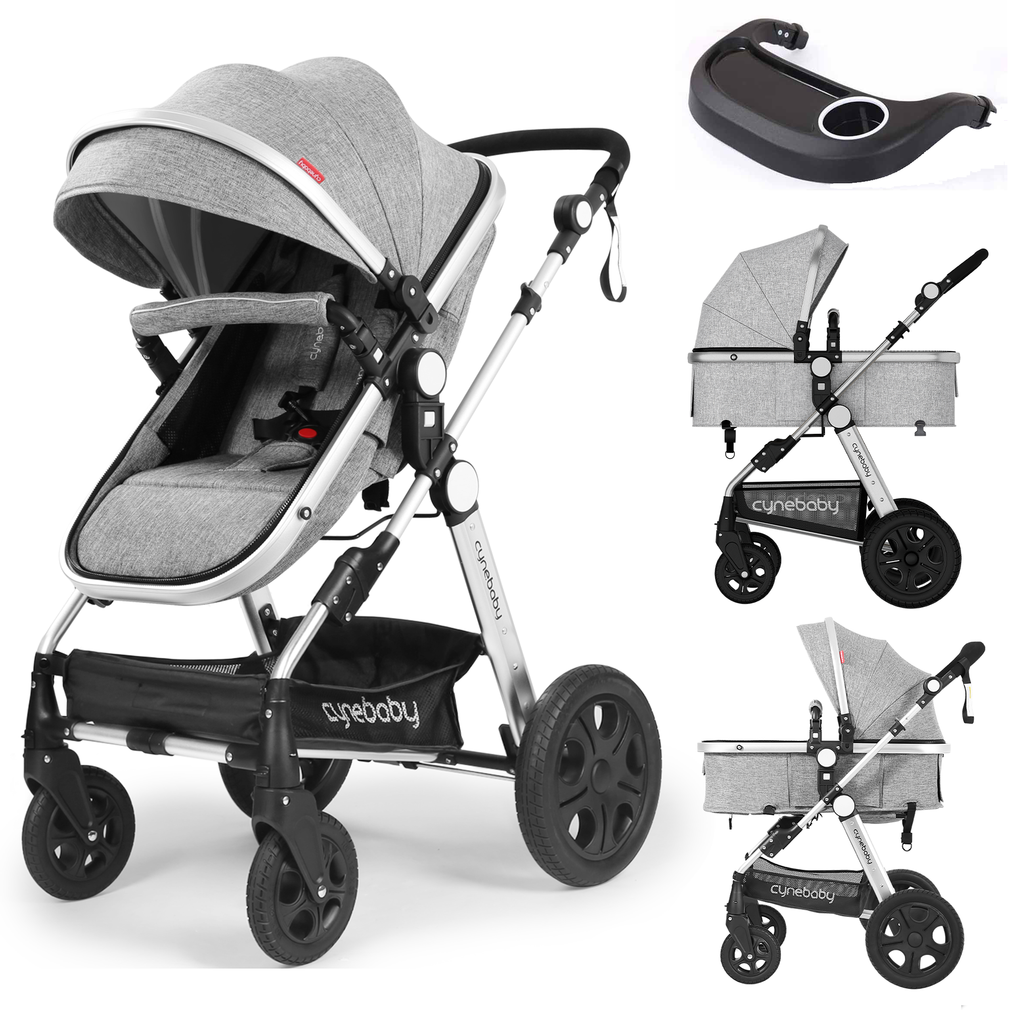 Cynebaby Infant Stroller Reversible Stroller with Tray
