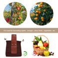 thumbnail image 3 of Foraging Bag - Leather Collapsible Pouch Bushcraft Belt Dump Bags - Brown, 3 of 9