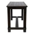 thumbnail image 5 of Furniture of America Sinuata Rustic Wood Pub Table in Antique Black, 5 of 15