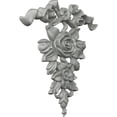 thumbnail image 2 of Ekena Millwork 8 1/2"W x 9"H x 3/4"P Versailles Ribbon and Rose Drop Onlay, 2 of 6