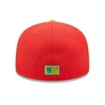 thumbnail image 4 of Men's New Era Red/Neon Green Los Angeles Dodgers 1978 World Series  Lava Highlighter Combo 59FIFTY Fitted Hat, 4 of 6