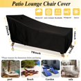 thumbnail image 3 of Funda Impermeable para Sillón de Patio SIHAIAN 200x80x90cm Negra, 3 of 7