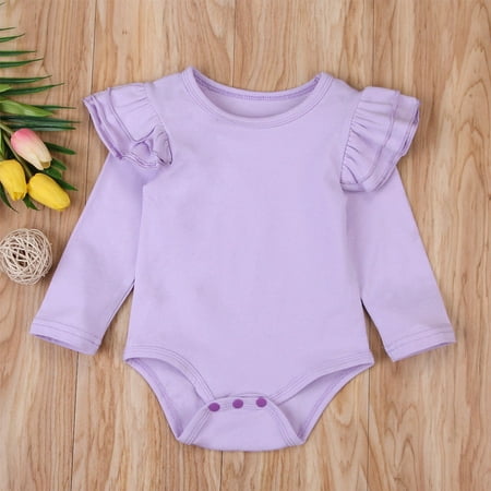 

Baby Girl Boy Romper Bodysuit Long Sleeve Outfit Jumpsuit Clothes