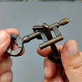 thumbnail image 1 of Zinc Alloy Metal Kongming Lock Puzzle, Magic Alloy Padlock - Unbreakable Brain Teaser, Intelligent Lock Without Electricity - Decorative Metal Lock with Key - No Feathers, 1 of 5