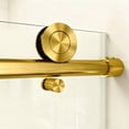 thumbnail image 3 of SESSLIFE 56–60"Wx76"H Frameless Sliding Shower Door, 1/4 Inch Adjustable Bathroom Doors with Tempered Glass, Anti-Leak Seal for Walk-in Shower, Golden, 3 of 12