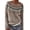 444#Coffee, variant on Oversized Crewneck Fair Isle Argyle Knit Pullover Sweaters For Women Boho Graphic Long Sleeve Vintage Casual Daily Jumper Tops Yellow L