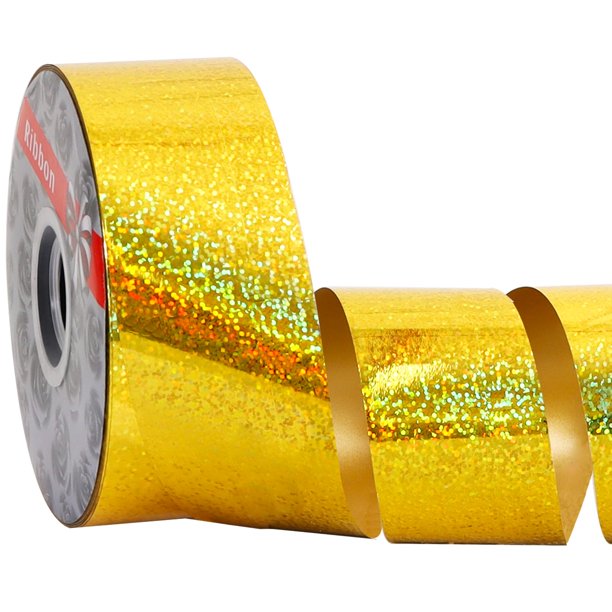 Cinta TONIFUL 5 cm x 91 m Brillante Impermeable Dorada