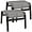 Grey, variant on Outdoor Patio Ottoman Seat Textilene Portable Metal Footstool Portable Footrest Patio Chairs 2 Set Grey