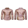 thumbnail image 4 of Jacquard Button-Down Long Sleeve Tops - Slim Fit Shirts for Men, 4 of 5