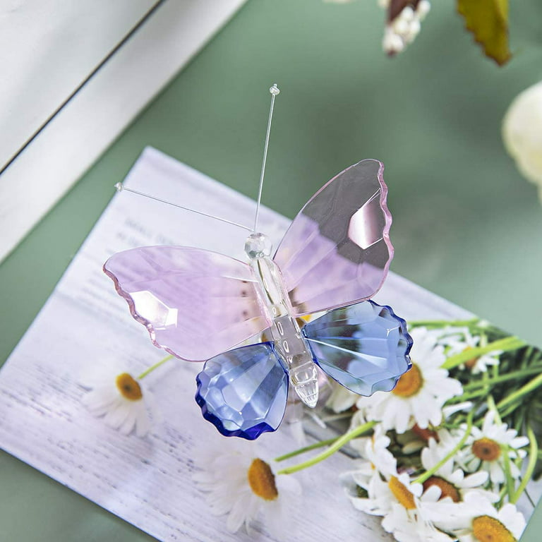 Glass Butterflies Figurines With Simulation Feathers, Butterflies, And  Dragon Flowers For Wedding Photography, Balcony Decoration, Home Decor, Or  Home Décor From Leginyi, $13.15